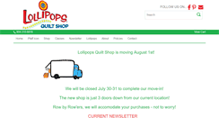 Desktop Screenshot of lollipopsquiltshop.com