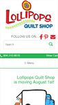 Mobile Screenshot of lollipopsquiltshop.com